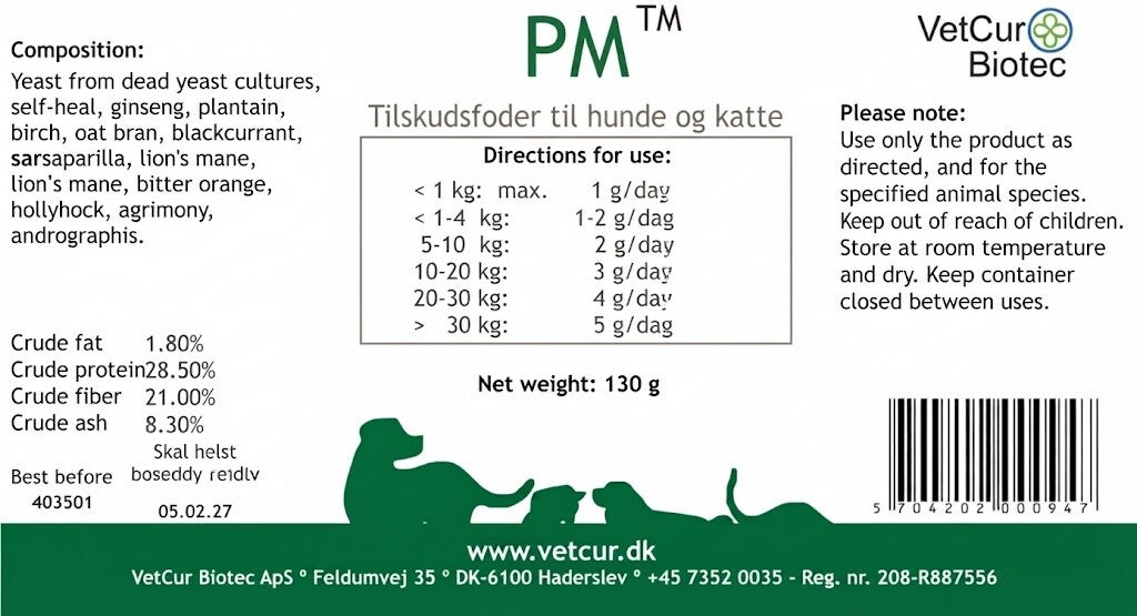PM Hond en Kat 130g by VetCur