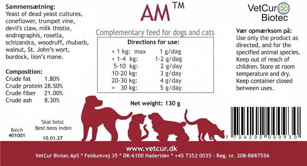 AM poeder 130g Hond en Kat by Vetcur