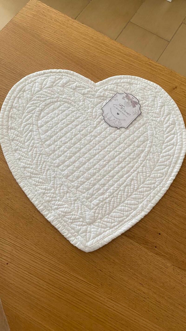 Tovaglietta a cuore Avorio
