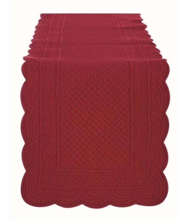 Runner Striscia Centrotavola Blanc Mariclò Serie Carmen - Colore Rosso - 45x140 cm