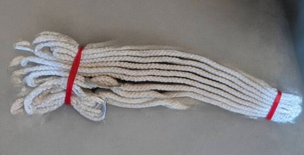 ***SECONDS*** WHITE NYLON ROPE REINS 9’