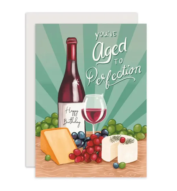 Aniet Illustration Kaart verjaardag aged