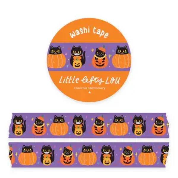 Little Lefty Lou Washi tape Black Cats