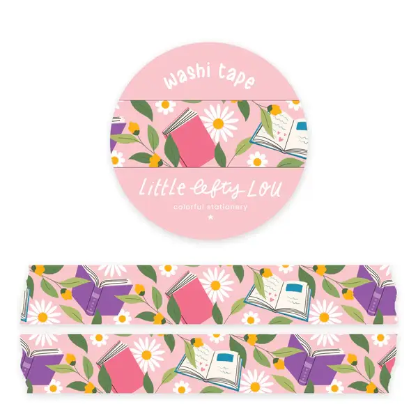 Little Lefty Lou Washi tape Books and Flowers