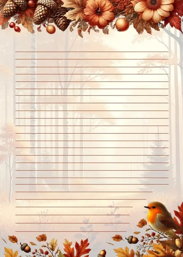 Fripperies Autumn Season briefpapier