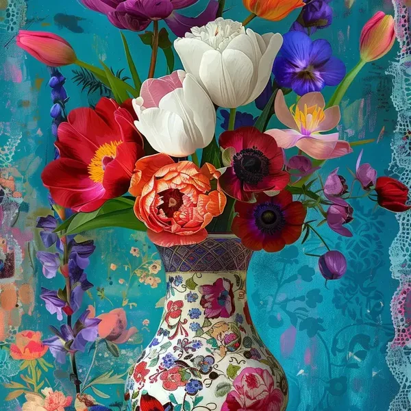 Fripperies Ansichtkaart Flowers of the Dutch masters NO. 03