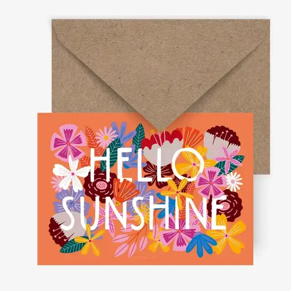 Typealive Ansichtkaart Bloomy Hello Sunshine