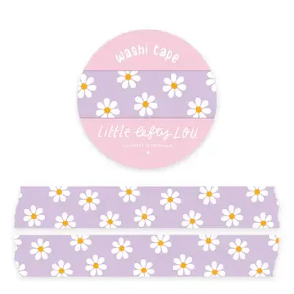 Little Lefty Lou Washi tape Lilac Daisies
