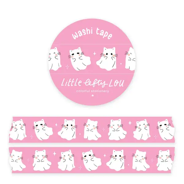 Little Lefty Lou Washi tape Ghost Cats