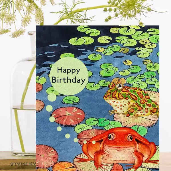 Madame Treacle Kaart Verjaardag "Water Lillies"