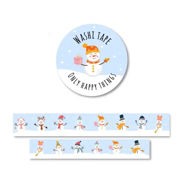 Only Happy Things Washi tape Sweet Snowmen