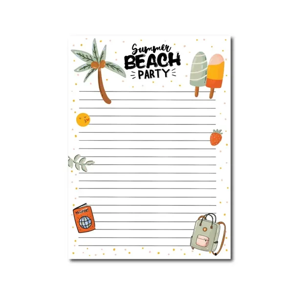 Only Happy Things Notitieblok zomer wit A5