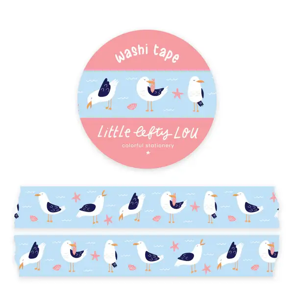 Little Lefty Lou Washi tape Seagulls