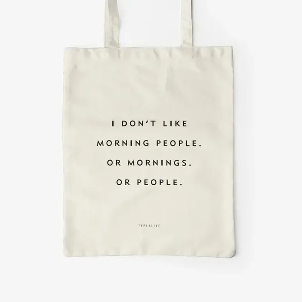 Typealive Katoenen tas Morning people