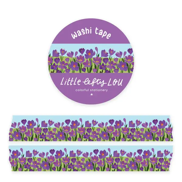 Little Lefty Lou Washi tape Crocus Border