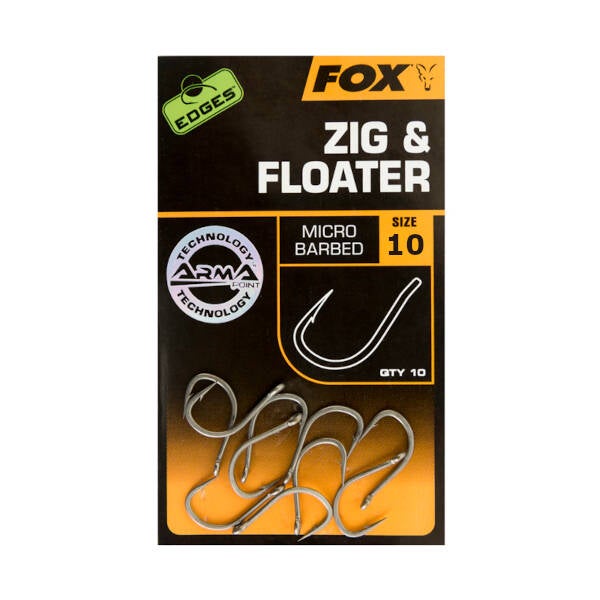 Fox Edges Zig & Floater Hooks size 10