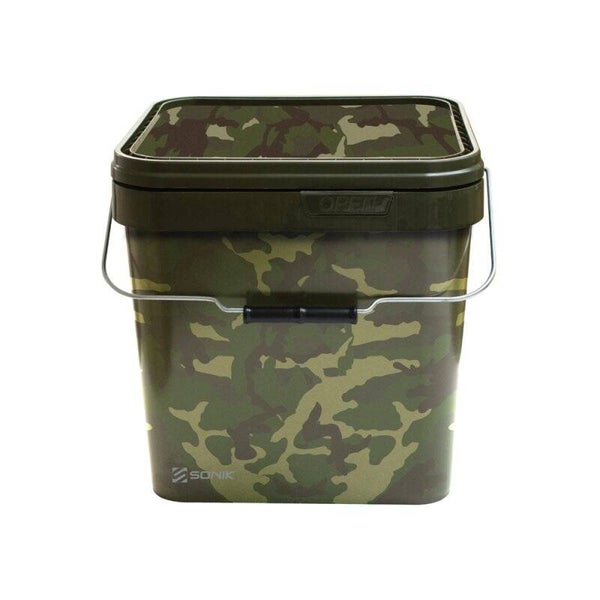 🎣 Sonik Camo Vierkante Emmers