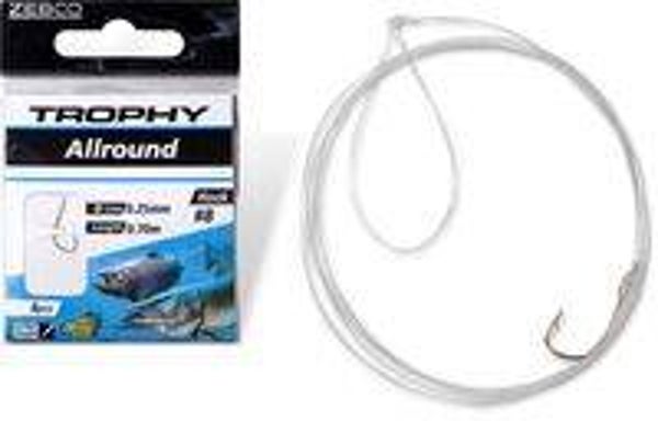 Trophy Allround hook-to-nylon silver Hooklength: 70cm