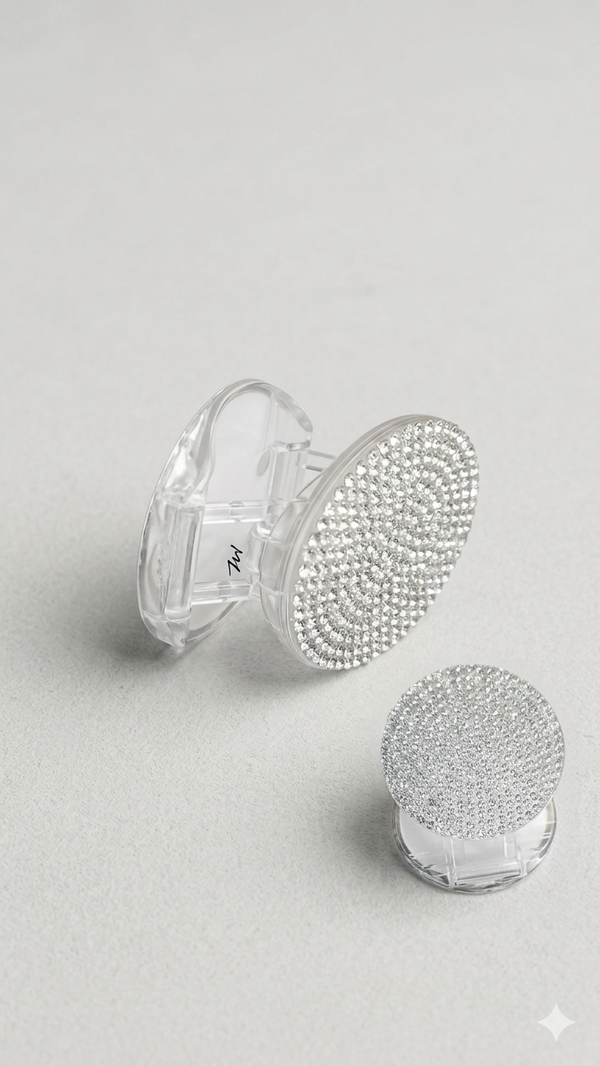 Funkelnde Handyhalterung mit Strass-Kristallen – Stylischer Smartphone-Grip  (Für Frauen)