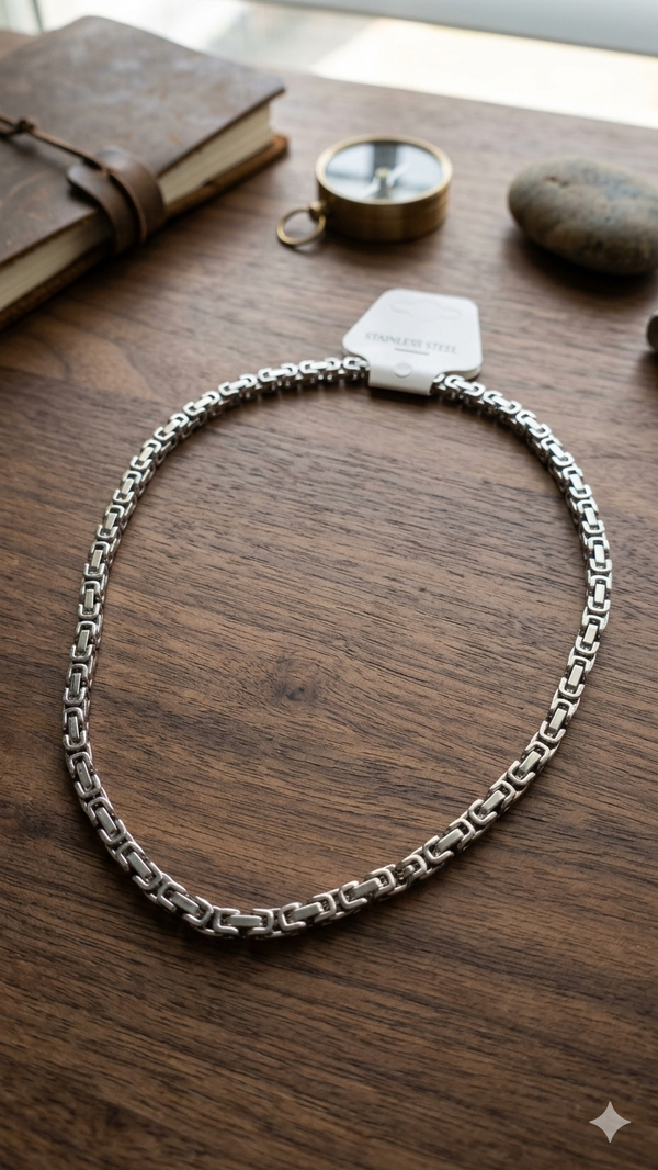 Massive Herren-Königskette aus Edelstahl 304L – Robuster Statement-Schmuck