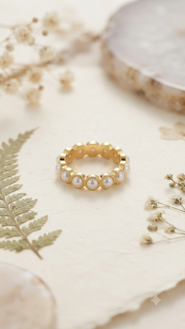 „Pearl Harmony“ Ring EU 60 für Frauen
