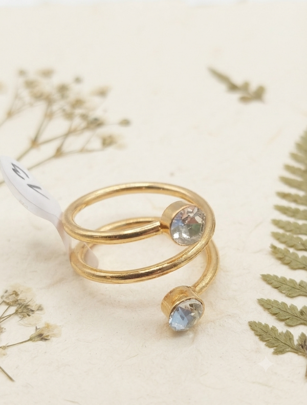 „Double Shine“ Ring EU 60 für Frauen