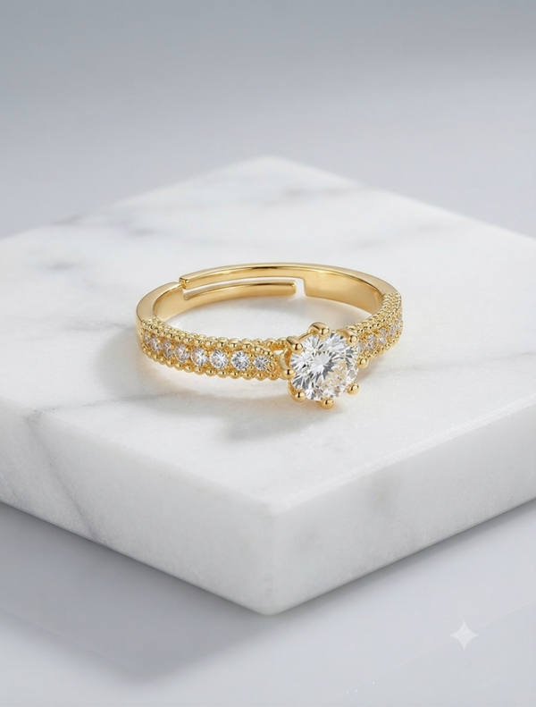 „Classic Glamour“ Ring EU 53 für Frauen