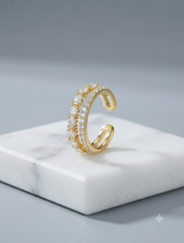 „Double Harmony“ Ring EU 50 für Frauen