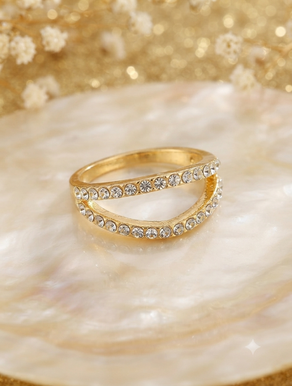 „Double Glam“ Ring EU 53 für Frauen