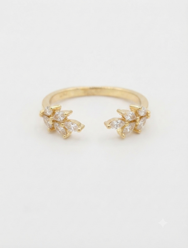 Blätter-Ring für Frauen