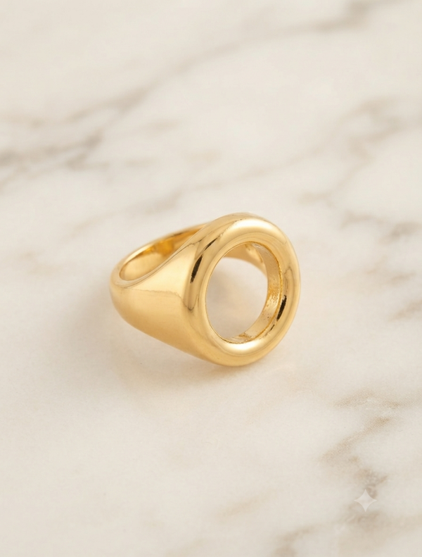 „Pure Circle“ (17 mm, Gold-Optik) für Frauen