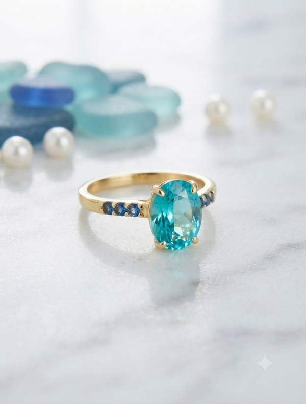 „Ocean Breeze“ (18 mm, Gold-Optik) für Frauen