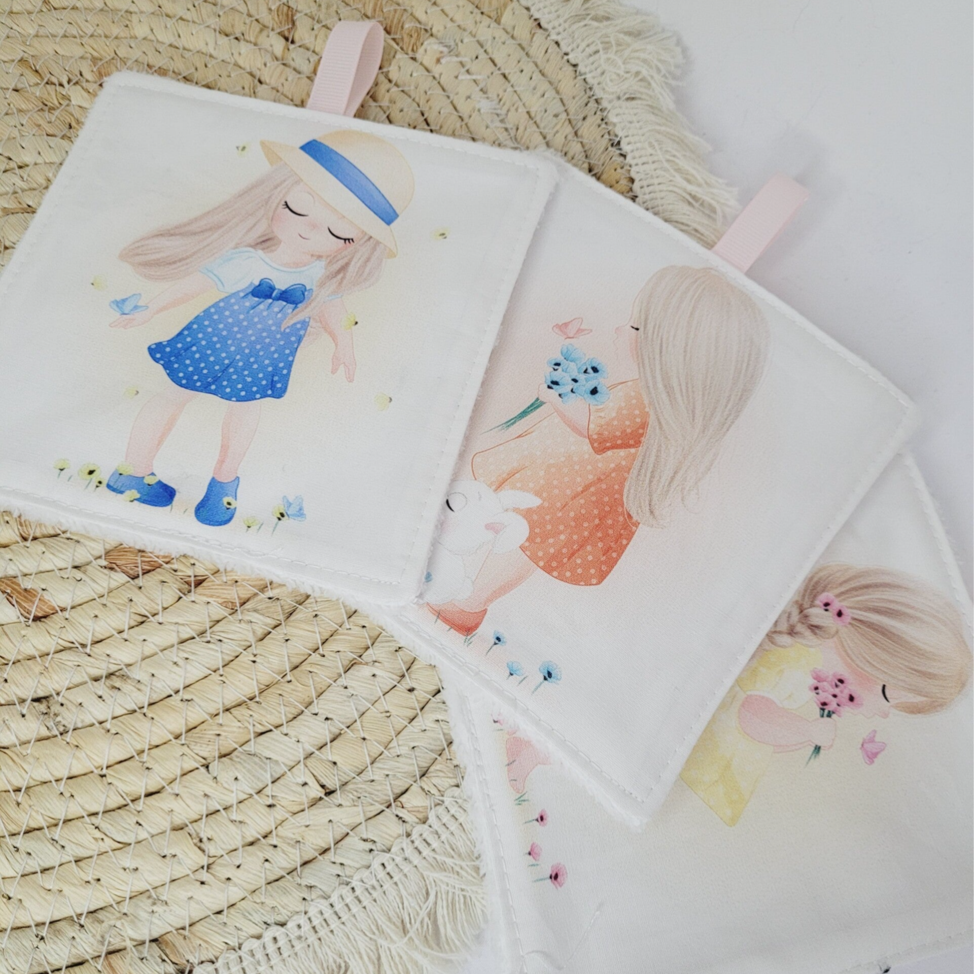 Lot de 3 Lingettes Aquarelle