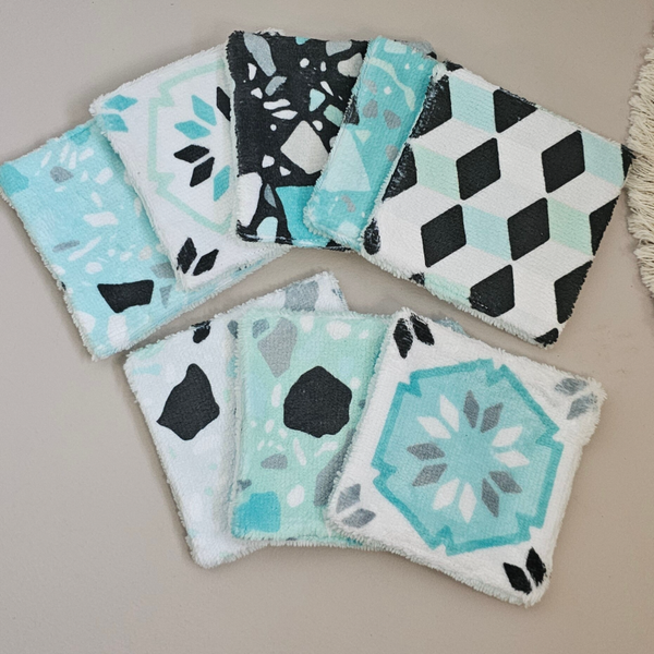 Coton lavable bleu lagon