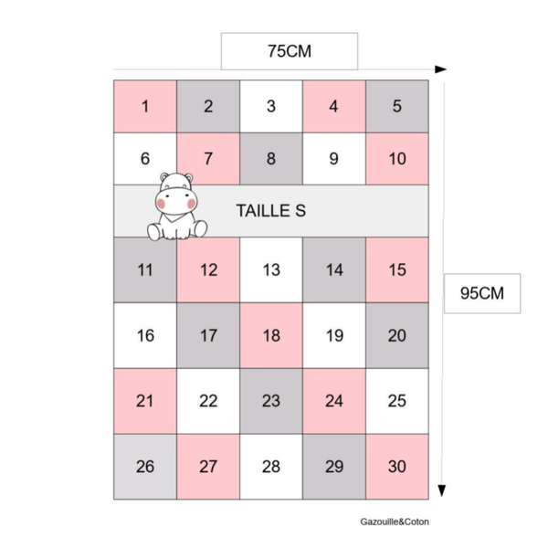 Couverture Souvenir Taille S (75×95cm)