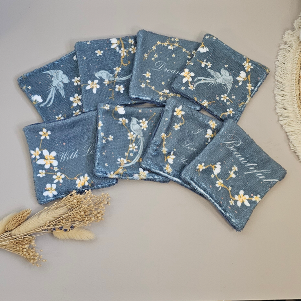 Coton lavable Beautiful Bleu