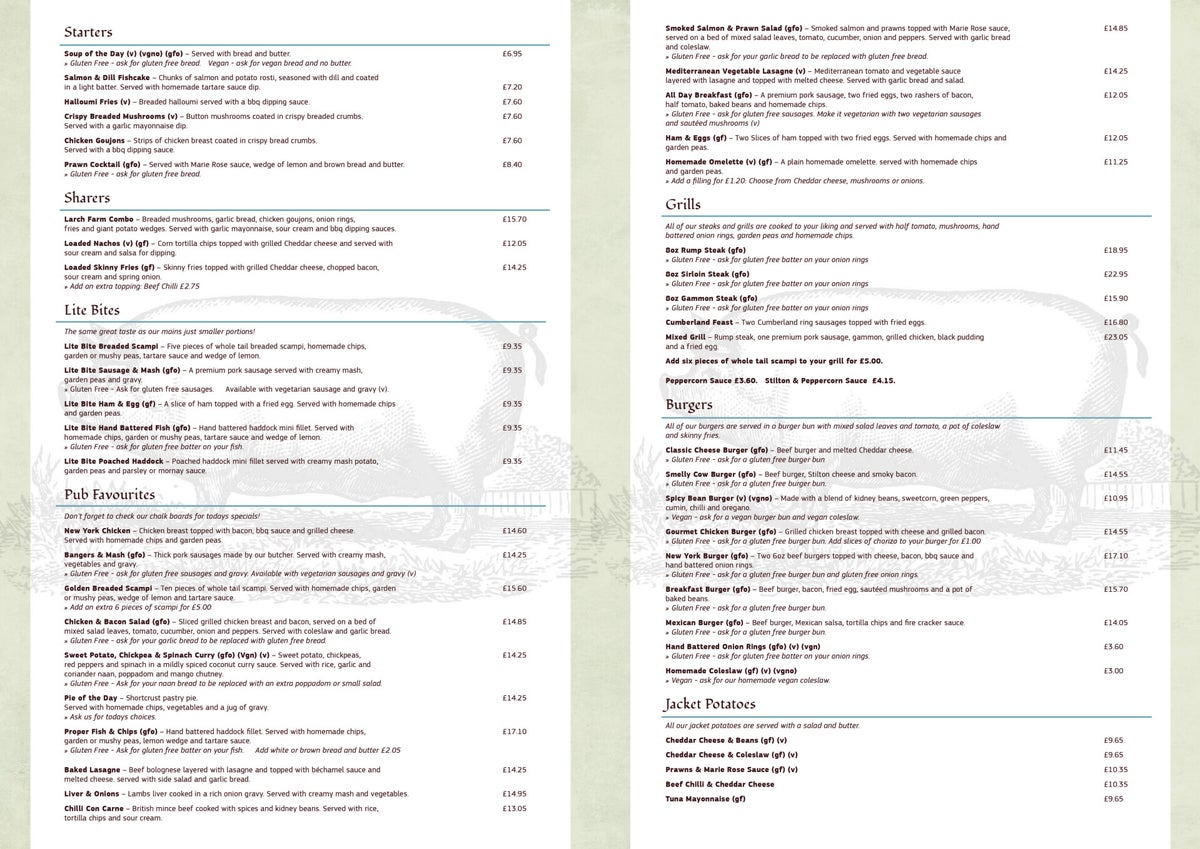 Sample Set Menuclub Menu