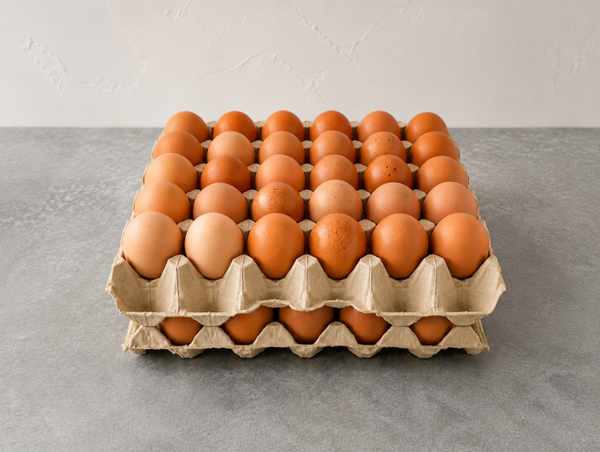 2 x 30 stk. brune æg