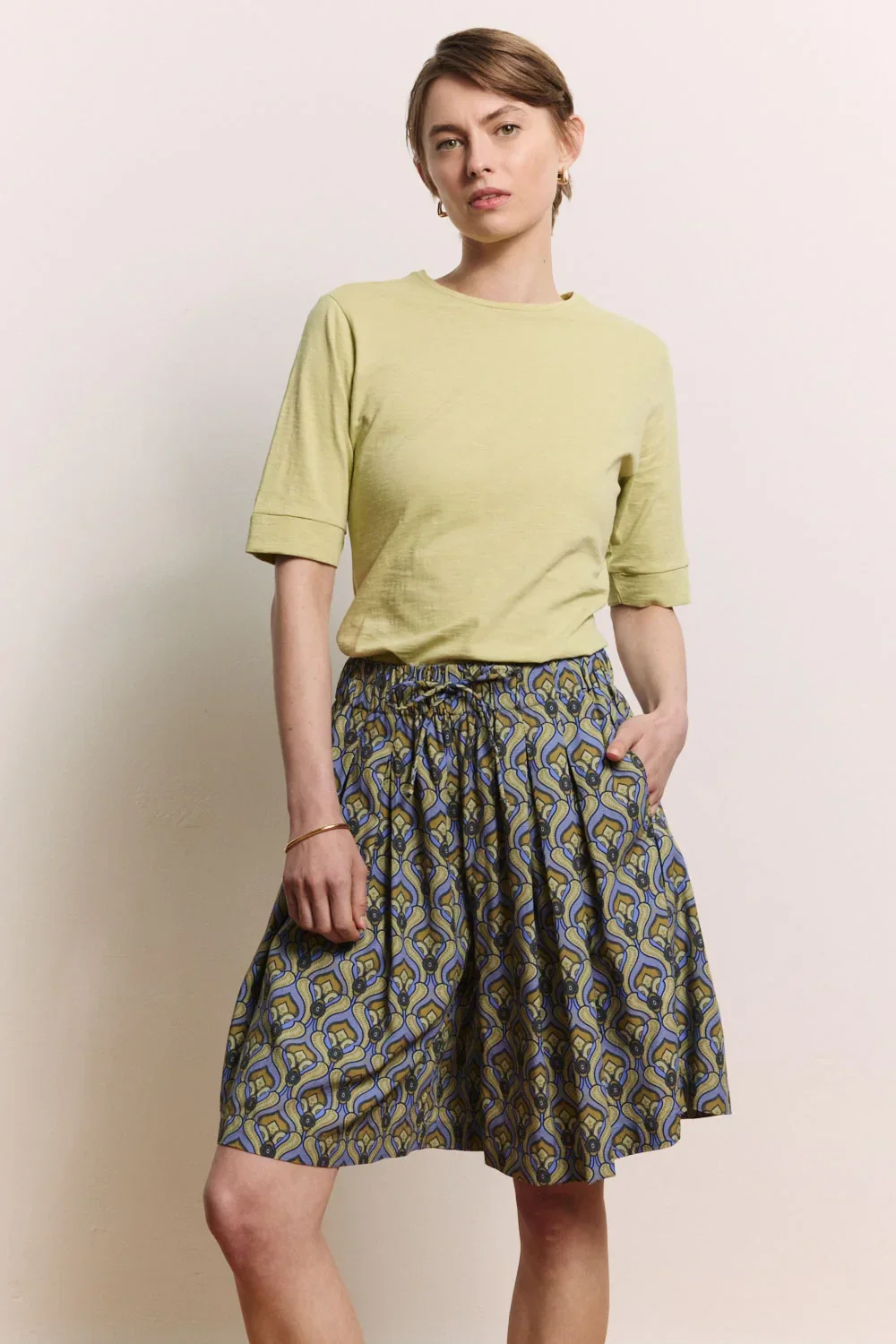 Tranquillo, trousers Leaa, green tulip