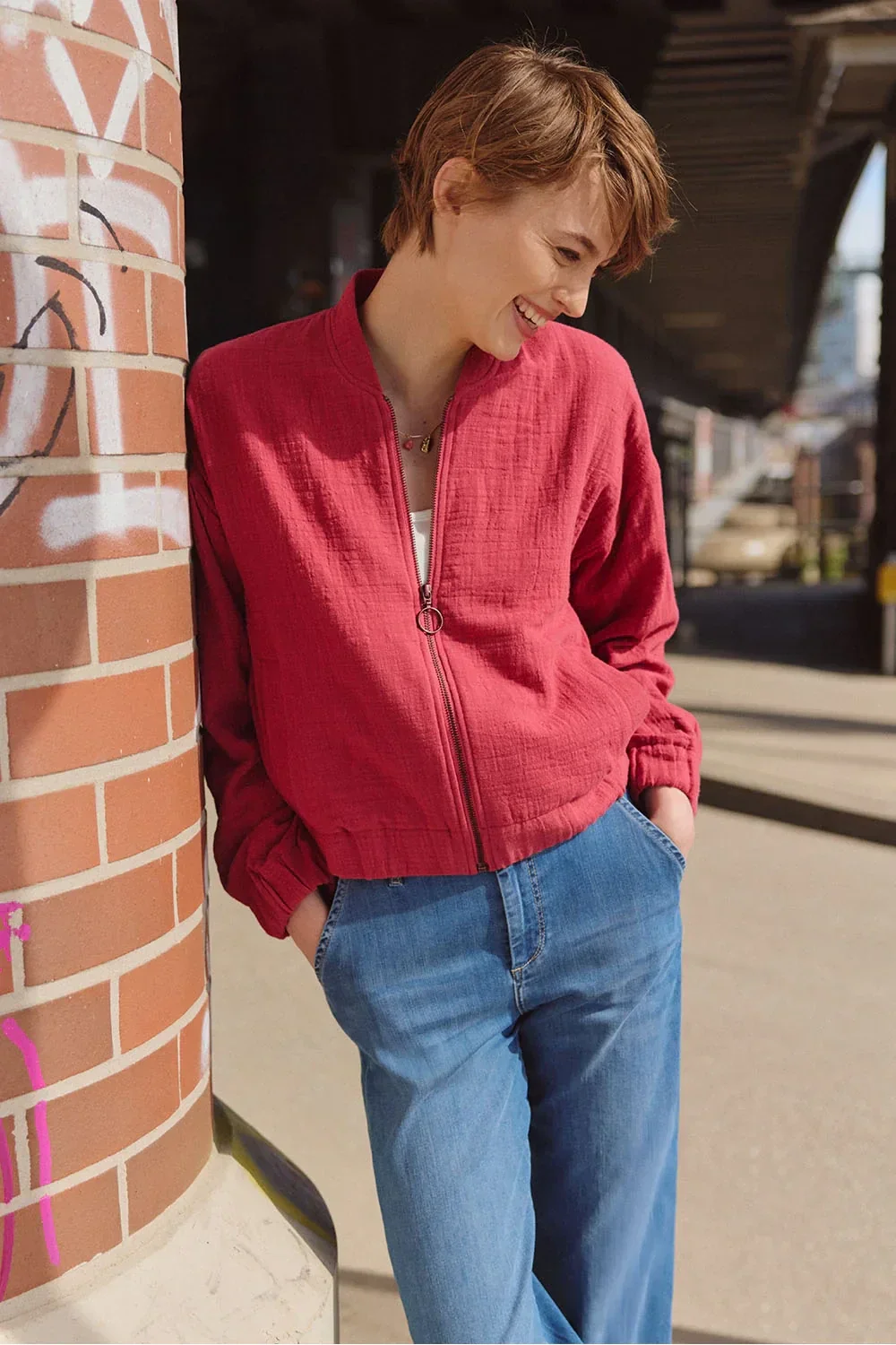 Tranquillo, jacket Rumii, garnet red