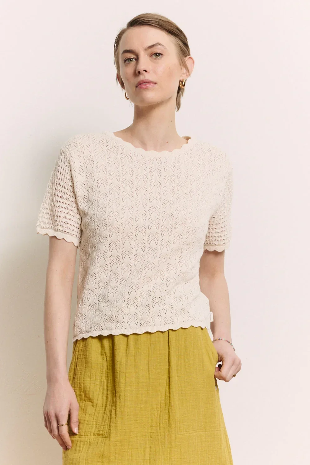 Tranquillo, sweater Emmaa, white