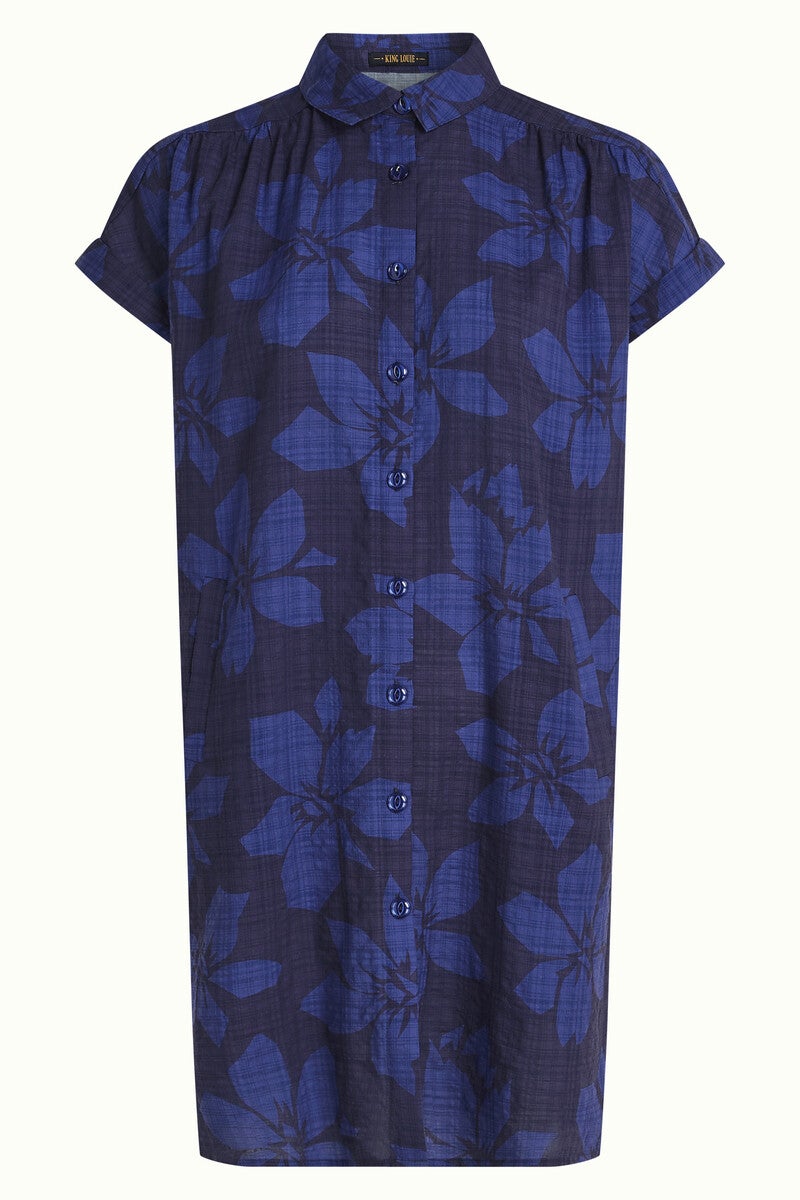 King Louie, Mimi tunic dress Saline, beacon blue