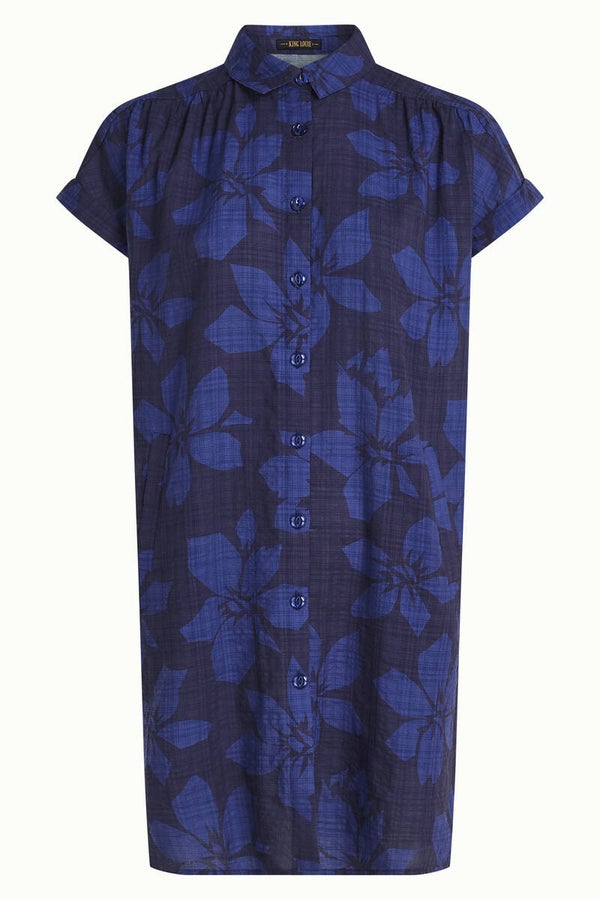 King Louie, Mimi tunic dress Saline, beacon blue