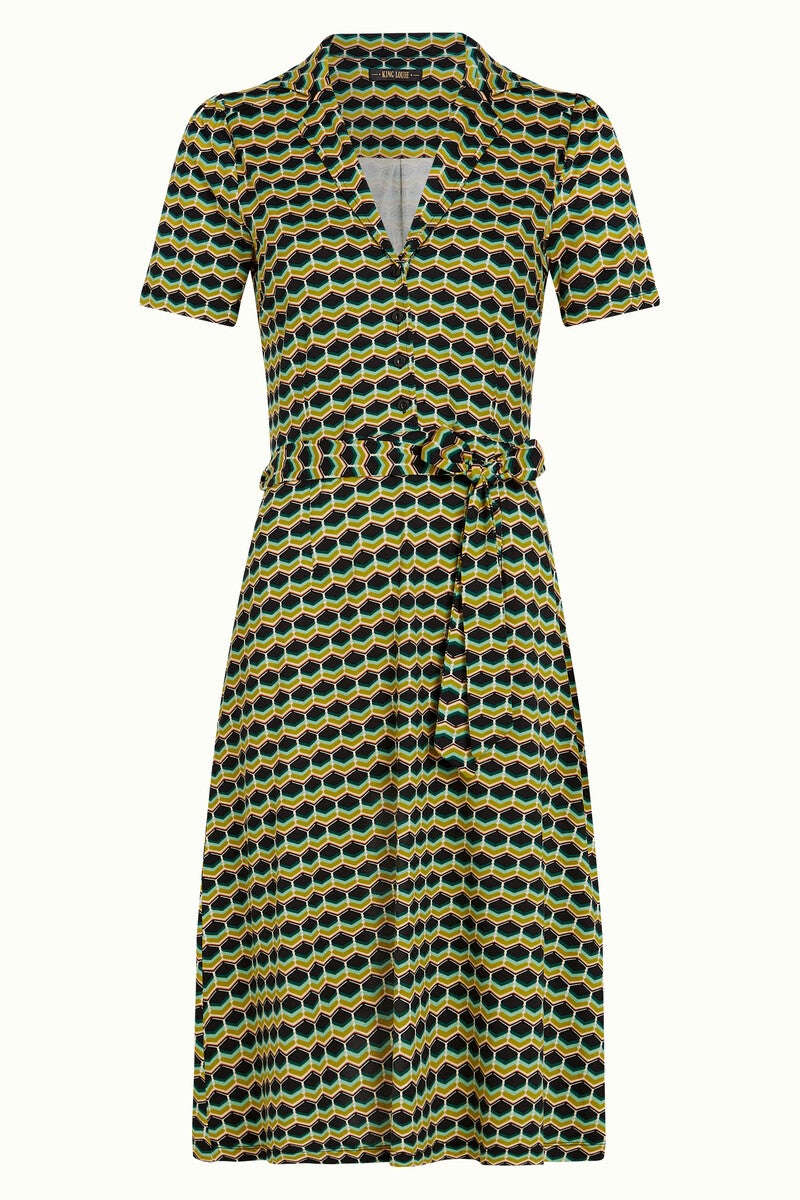 King Louie, Lola dress drift, ponderosa green