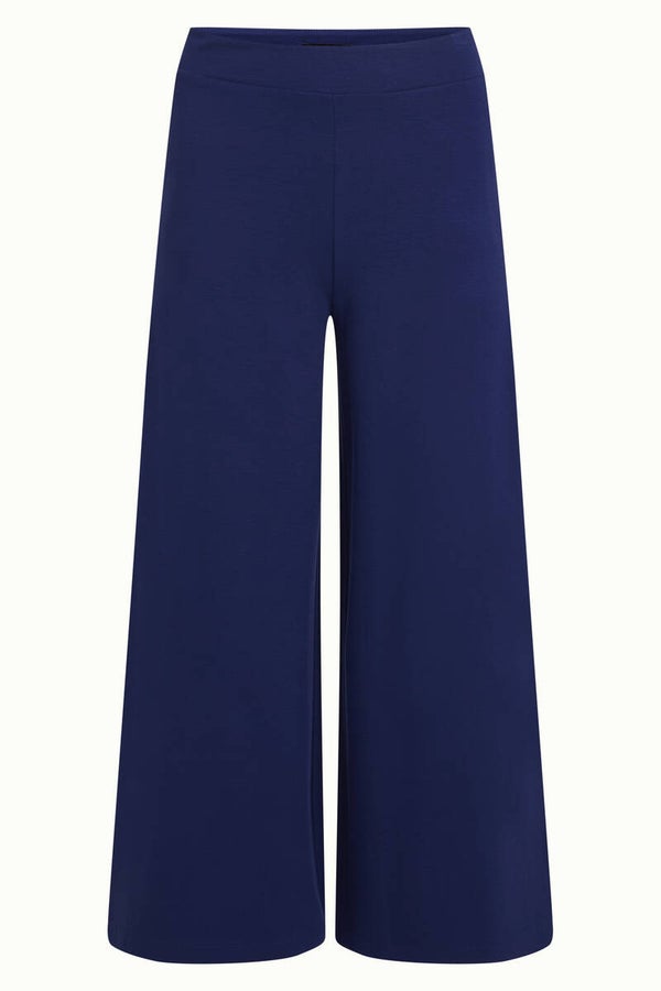 King Louie, Border palazzo cropped pants Milano uni, beacon blue