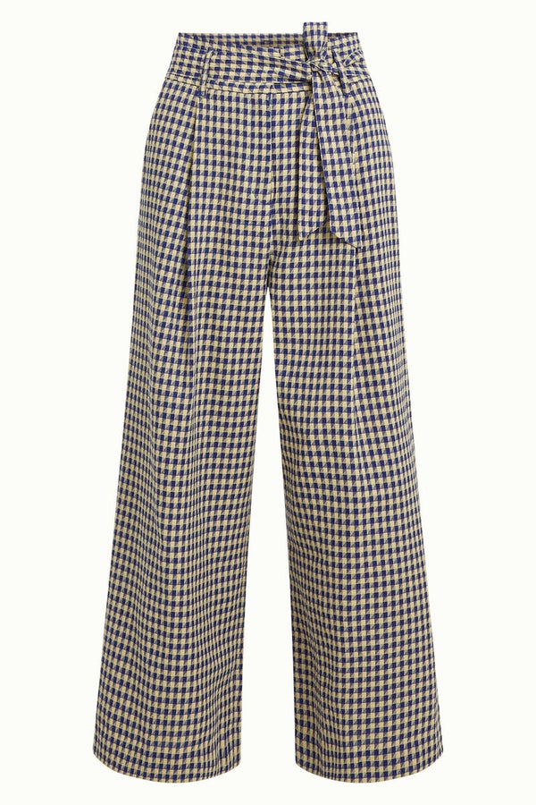 King Louie, Ava pants pretty check, mazarine