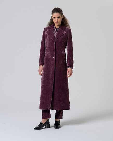 Surkana, coat, blueberry