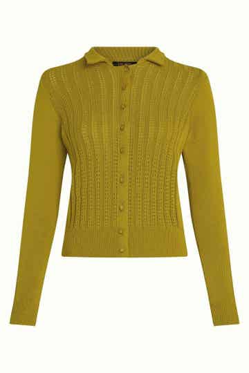 King Louie, Sofie cardi Carmi, curry yellow