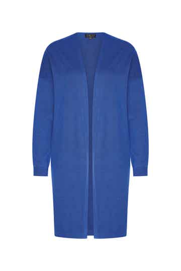 Zilch, cardigan midi, electric blue