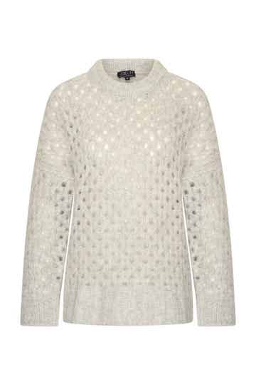 Zilch, sweater fancy knit, silver